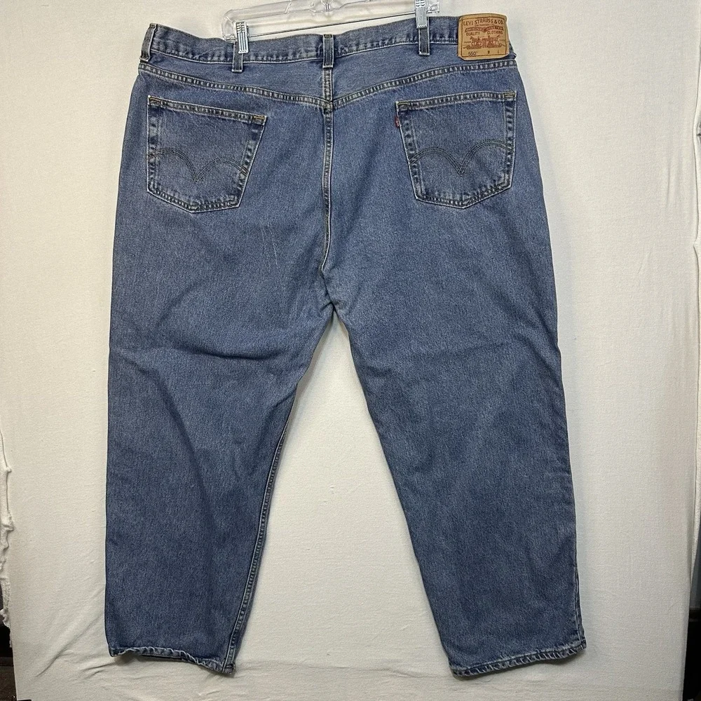 Levi's 550 Relaxed Fit Blue Denim Men's Jeans 50X30‎